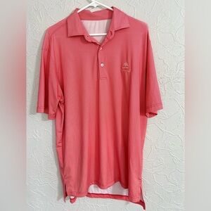 Turtleson Congressional Golf Club Red Polo Preppy Shirt Mens Size Medium